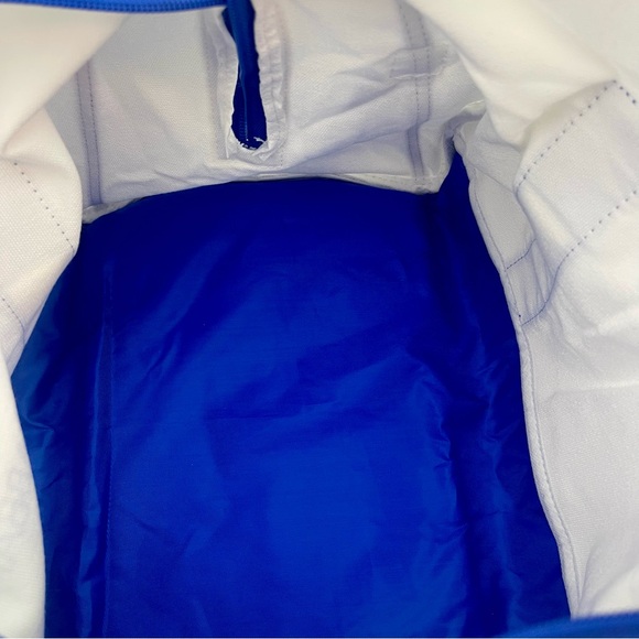 Dolce & Gabbana White and Blue Canvas Duffel Bag - Picture 16 of 16